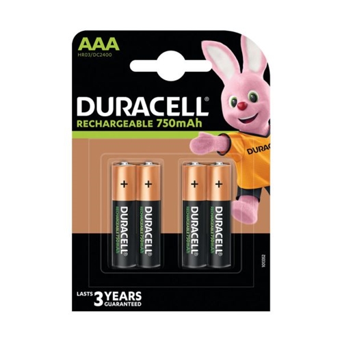 [BUN0063A] Duracell Rechargeable AAA x4