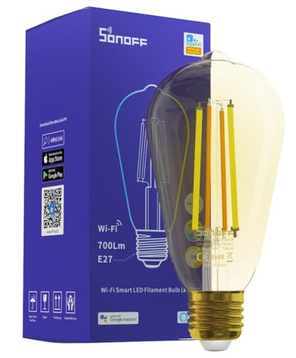 [M0802040004] Wi-Fi Smart LED Filament Bulb (Amber)